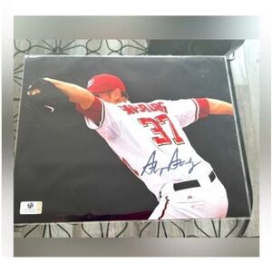 Stephen Strasburg Washington Nationals Signed Autograph 8x10 Baseball Photo COA